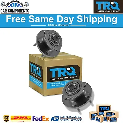 TRQ New Front Wheel Hub & Bearing Set Of 2 For 2005-2014 Ford Mustang • $94.95