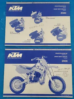 2000 OEM KTM 50cc Models Motorcycle Engine Motor & Chassis Parts Catalog Manual • $29