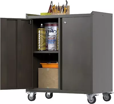 Garage CabinetsMobile Garage CabinetsMetal Garage Storage Cabinet With 2 Doors • $149.48