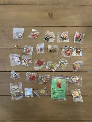 Vintage Lot Of 26 McDonalds Lapel Pins Buttons Crew Monopoly Fries Grill Speedee • $29.99