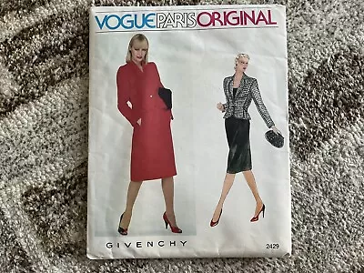 Vogue Paris Original 2429 GIVENCHY - Uncut Factory Folded SIZE 8 Vintage • $10