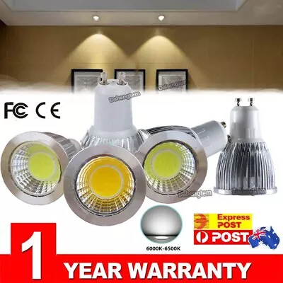 4-12x GU10 9W/15W Downlight Bulb COB LED Spotlight Globe Lamp Light Cool White • $29.44