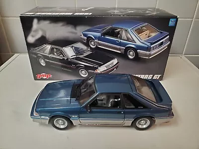 GMP 1989 / 1993 Ford Mustang GT 5.0 Blue / Titanium 1/18 Diecast Model Car • $775