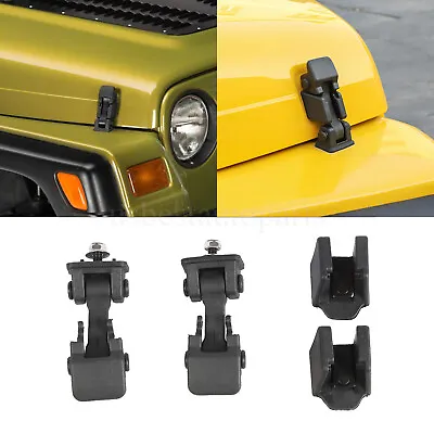 Fit For Jeep Wrangler TJ Hood Latch Pins Hood Lock Hood Latches Catch Kit 97-06 • $15.03