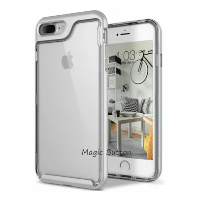 $6.99 • Buy For IPhone 6 6s 8 7 Plus SE Hard Frame Double Layer Clear Case Slim Cover 