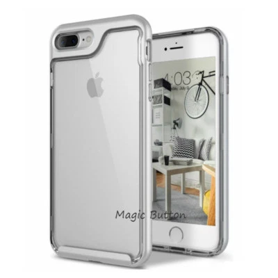 For IPhone 6 6s 8 7 Plus SE Hard Frame Double Layer Clear Case Slim Cover  • $6.99