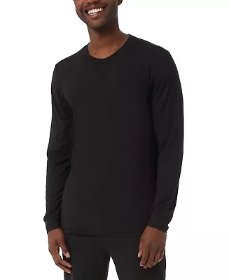 32 Degrees Men's Crewneck Long-Sleeve Pajama Shirt Black XL • $4.04