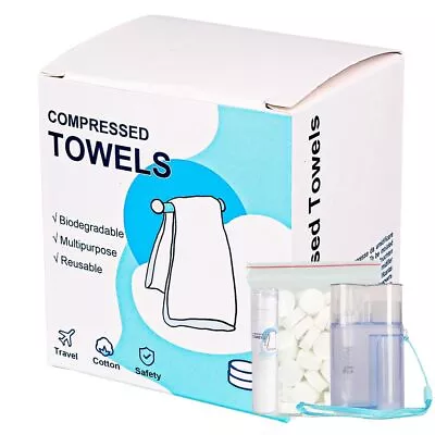 Compressed Towels90 PCS Magic Compressed Towel With Carrying Case And Towel ... • $27.44