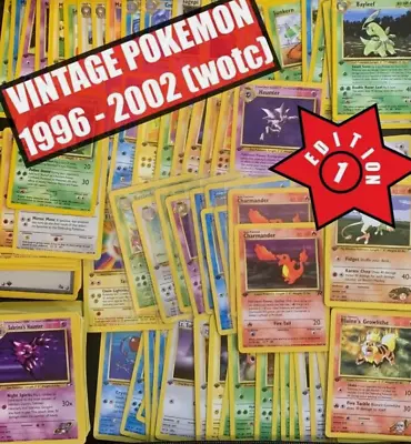 1st Edition - Vintage Pokemon Cards  8 Card Lot- Oonly Wotc With 1 First Edition • $6.91