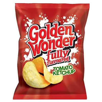 £17.29 • Buy Golden Wonder Crisps Box Of 32 X 32.5g Tomato Ketchup NEW STOCK