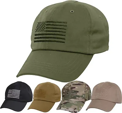 Tactical Operator Cap Embroidered USA Flag Military Contractor Hat With US Flag • $15.99