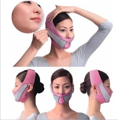 V Neckline Slimmer Neck Line Exercise Mask Strap Jaw Massager Reduce Double Chin • £5.75