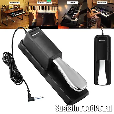 Universal Sustain Pedal With Piano Style Action For MIDI Keyboards Digital Piano • $13.49