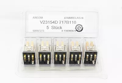$203.78 • Buy AXICOM V23154D 717B110 Comb Relay | 12Vdc Coil, 4-Pin Changer 70W