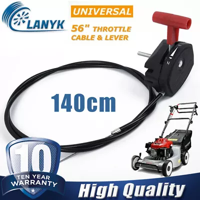 £9.97 • Buy Lawn Mower Throttle Pull Control Cable&Choke Lever For Electric Petrol Lawnmower