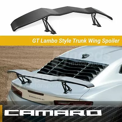 Fit Chevrolet Camaro GT Lambo Style Primed Black Rear Trunk Wing Spoiler • $199.99