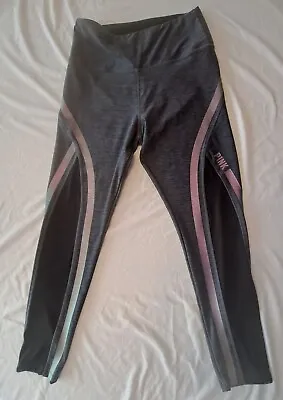 PINK Victorias Secret Ultimate Large Yoga Pants Leggings Metallic Mesh  • $14.99