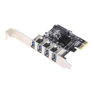 £15.90 • Buy 5Gbps Low Profile 4 Ports PCI-E To USB 3.0 HUB  Expansion Card Adapter
