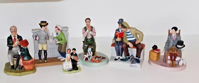 LOT Of 6 Norman Rockwell Vintage Figures The 12 Collection Danbury Mint • $9.99