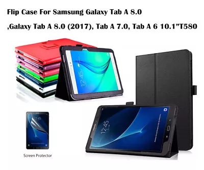 For Samsung Galaxy Tab A 7.0  8.0  Tab A 6 10.1 Screen Film/Flip PU Leather Case • $7.88