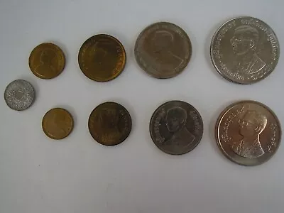 Thailand - Uncirculated Coins Lot - 9 Coins - Dates Unknown • $8