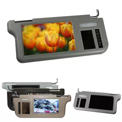 7  Car Sunvisor Rear View Mirror Screen DVD/VCD/GPS/TV Right/ Left Sun Visor • $93.99