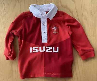 Wales Rugby Union WRU Baby Home Shirt Size 3-6 Months  • £10