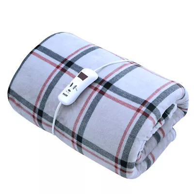 Luxury Soft Touch Heated Throw / Fleece Electric Blanket With 10 Heat Settings • £38.99