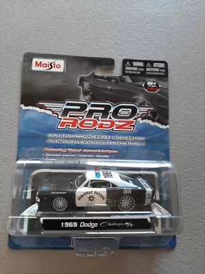 Maisto Pro RodZ  1969 Dodge Challenger  - 1:64 Diecast Highway Patrol • $19.99