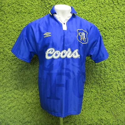 1995 1996 1997 Chelsea Home Football Shirt L Large 8.5/10 Umbro Coors Rare • £179