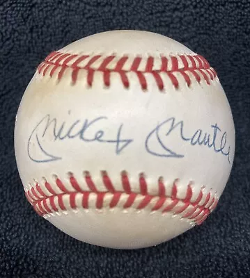 Mickey Mantle Autographed Bobby Brown American League Baseball Signed • $146.50