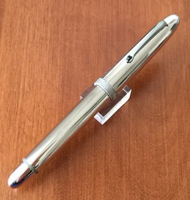 RARE OMAS 75th ANNIVERSARY OGIVA STYLE ROLLERBALL PEN CHROME FLIGHTER SYLE ITALY • $499