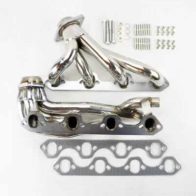 Shorty Stainless Exhaust Manifold Headers For Ford F150 F250 Bronco 87-96 5.8L • $124.99