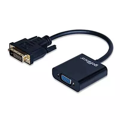 Gofanco DVI-D To VGA Active Converter M/F 1080p Or 1920x1200 – Black (DVIDVGA2) • $14.24