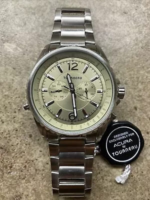 (READ) Tourneau Designed For Acura Big Face Gold Bezel Stainless RARE • $49.99