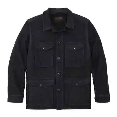 Filson Vintage Wash Moleskin Work Coat 20264378 Navy Dark Pocket Jacket CC Soft • $199.99