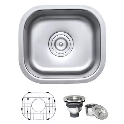 Ruvati 13 X 15 Inch Bar Prep Undermount Single Bowl Kitchen Sink- RVM4136(3360) • $69