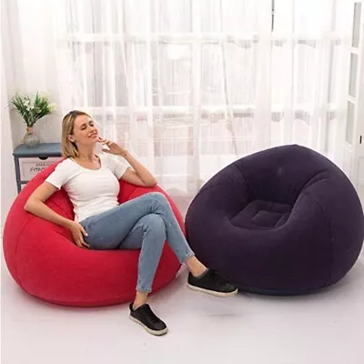 Couch Living Room Bean Bag Sofas PVC Lounger Seat Inflatable Sofa Lazy Chairs • $57.51