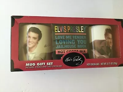 Elvis Presley Hot Cocoa Mugs Gift Set • $10.99