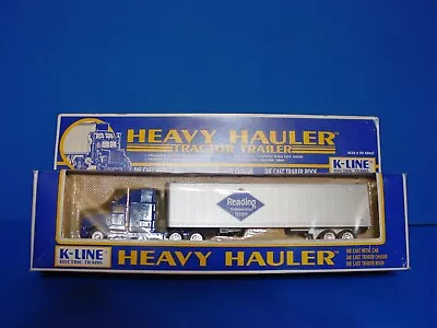 K-LINE  - HEAVY  HAULER  -  READING  TRANSPORT  COMPAN  SEMI-TRUCK  And  TRAILER • $20