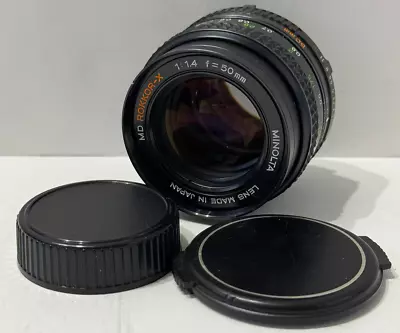 Minolta 50mm F/1.4 Rokkor-X MD Mount Standard Manual Focus Lens {55} • $79.99