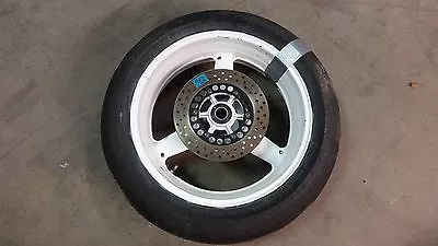 2000 Yamaha YZFR1 YZF R1 Y536' Rear Wheel Rim Chrome Under White W/ Rotor 17in • $117.75