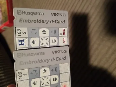 Husqvarna Viking Embroidery D-Card Lot Of 2 • $36.98