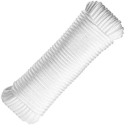 Nylon Rope 1/4 Inch By 80 Ft - Use For Flag Pole Rope Replacement Marine Rope... • $14.59