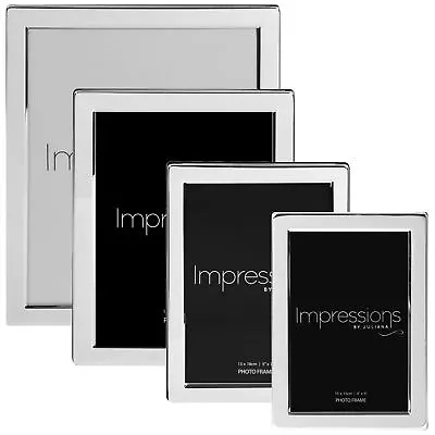 Impressions Silverplated Photo Frame 4x4 4x6 5x7 6x8 8x10 + Multi Picture Frame • £17.95