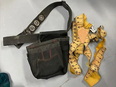 Husky Framer Suspension Rig Work Tool Belt W/Bag And McGuire Nicholas Suspenders • $24.99