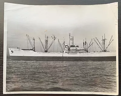 1950's Real Black And White Photo 10x8 Steamship Hong Kong Transport Vf Cond • $10