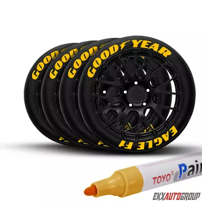 TOYO Tire Letters Waterproof Permanent Paint Marker Pen Car Tires Rubber Metal • $12.99