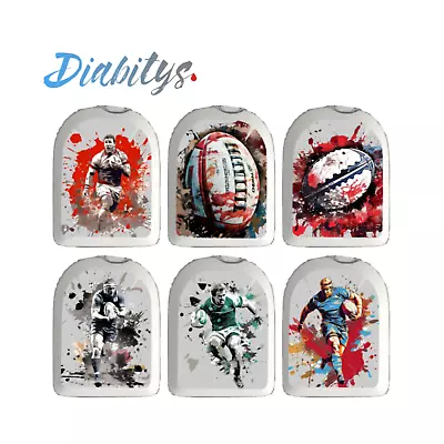 Pack Of Six Mini Omnipod Insulin Pump Stickers - Rugby • £5