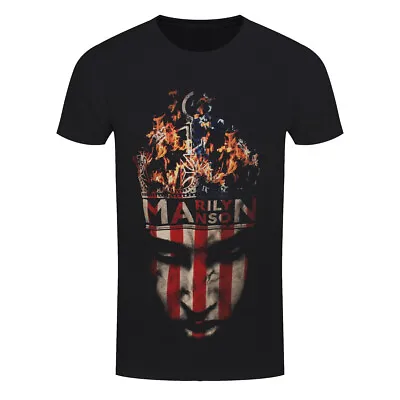 Marilyn Manson T-Shirt Crown Rock Band New Black Official • £14.95